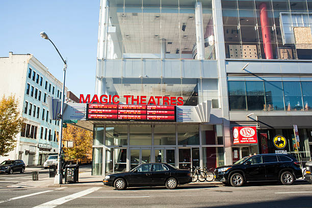 Magic Theatres in Harlem. AMC Magic Johnson Harlem 9. stock photo