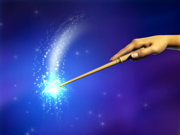 Magic wand stock photo