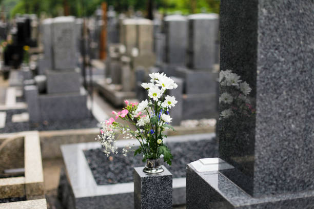 Magical Cemetery Kyoto Cemetery, Japan japanese culture photos stock pictures, royalty-free photos & images