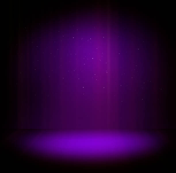 Magical stage Stage with one light beam staging light stock pictures, royalty-free photos & images