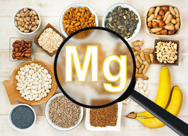 Magnesium in food stock photo