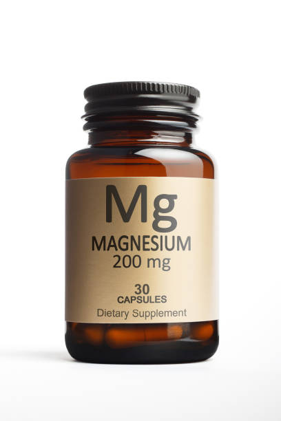 Magnesium supplement stock photo