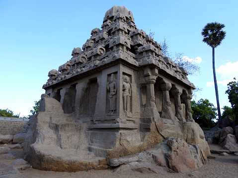 Mahabalipuram Dharmaraja Ratha Stock Photo - Download ...