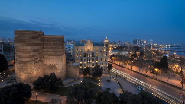Maiden tower - Baku stock photo
