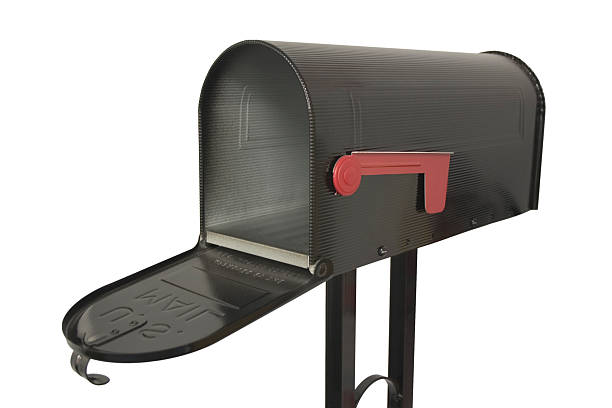 Mailbox Opened Up An isolated mailbox mailbox stock pictures, royalty-free photos & images