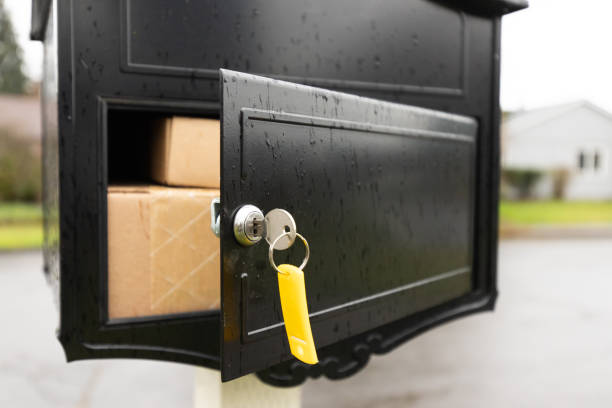Mailbox Packages stock photo