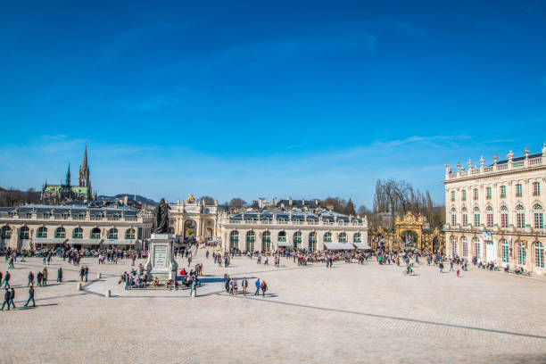 Main Square of Nancy France stock photo