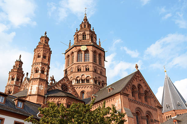 mainz cathedral - sainz stok fotoğraflar ve resimler