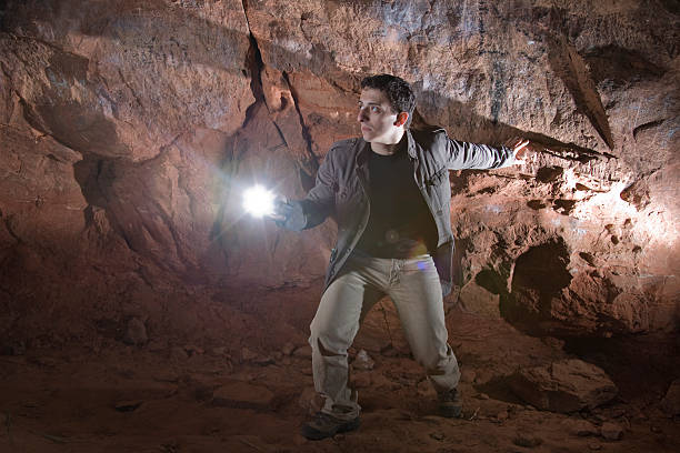 Major Cave Exploration stock photo