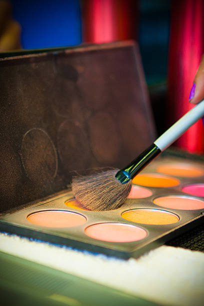 Make Up & Make Up Brush stock photo
