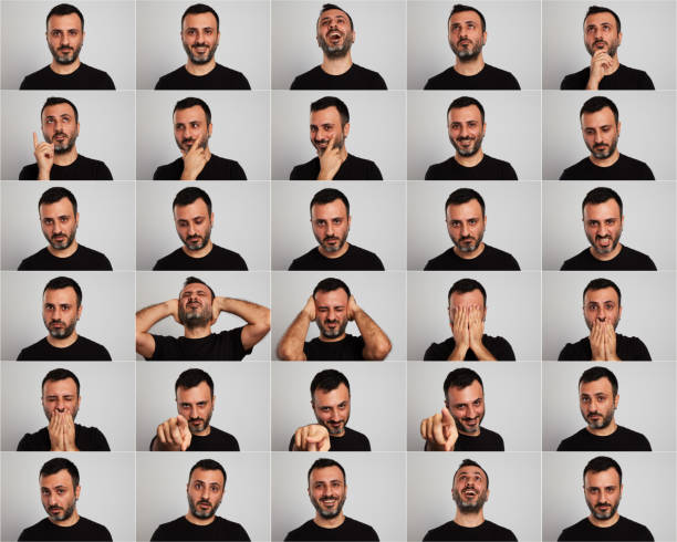 Making Facial Expressions Making Facial Expressions part of a series stock pictures, royalty-free photos & images
