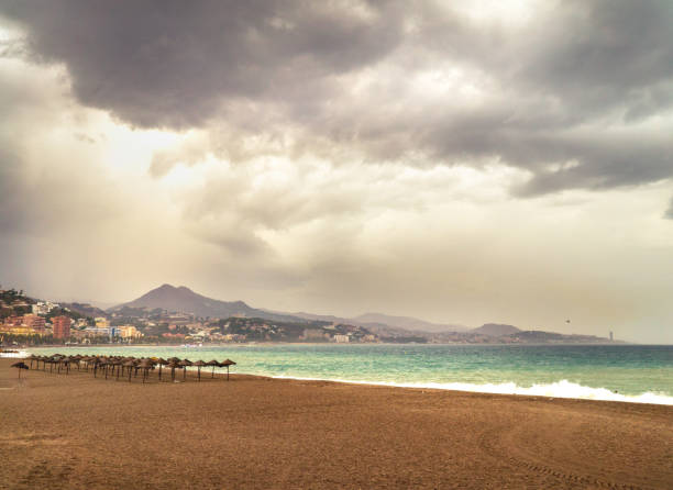 Malaga Beach. stock photo