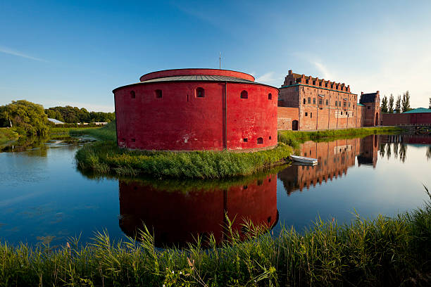 Malmo Castle, Sweden Malmo Castle, also known as Malmohus Slott in the afternoon light, Sweden historic district stock pictures, royalty-free photos & images