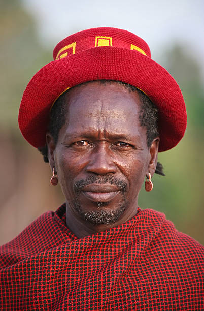 Man From Bodi Tribe stock photo