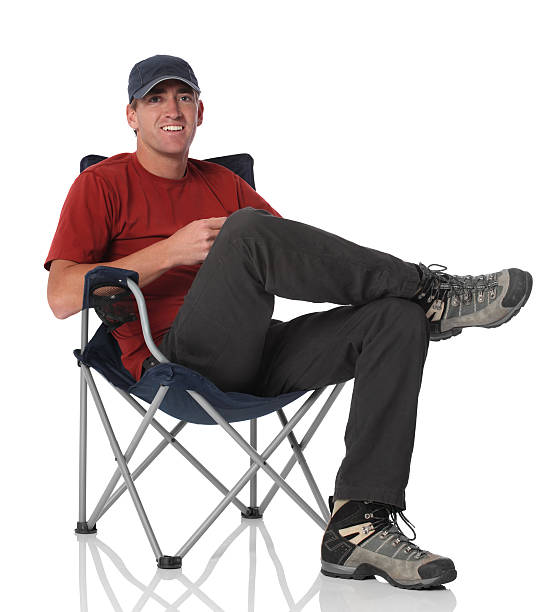 Royalty Free Sitting Cross Legged Folding Chair Legs