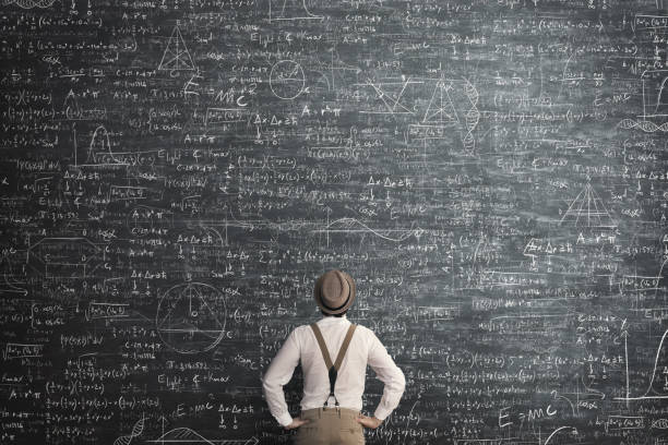 man think how to solve the problem man think how to solve the problem chalkboard visual aid stock pictures, royalty-free photos & images
