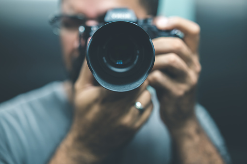 Photographer, Camera - Photographic Equipment, Digital Camera, Adult, Digital Single-Lens Reflex Camera