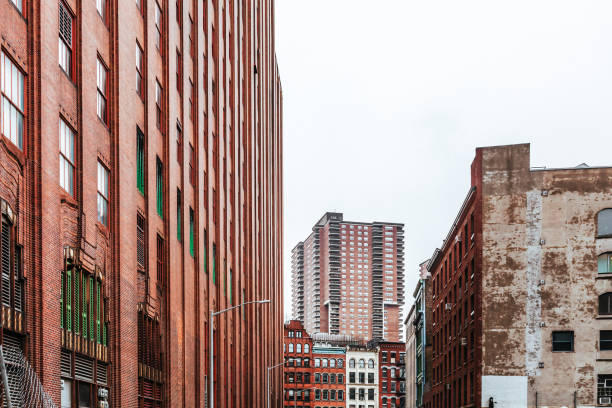 Manhattan buildings, New York City stock photo