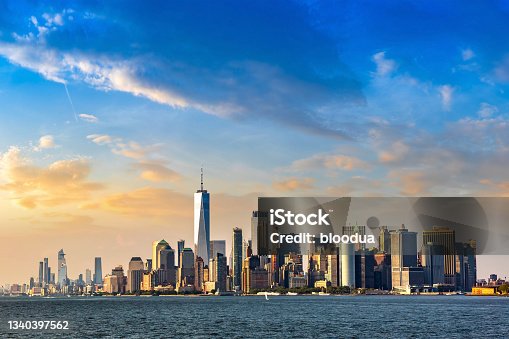 istock Manhattan cityscape in New York 1340397562