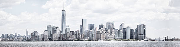 Manhattan towers stock photo