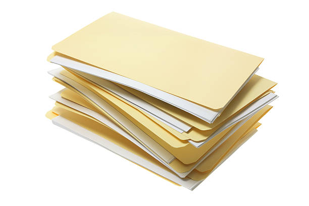 Manila File Folders stock photo