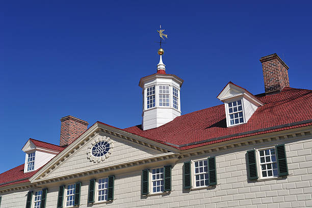 Mansion at Mount Vernon stock photo