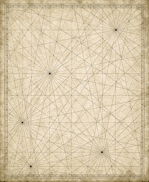 Map Grid Old nautical map background.See also: the past stock pictures, royalty-free photos & images