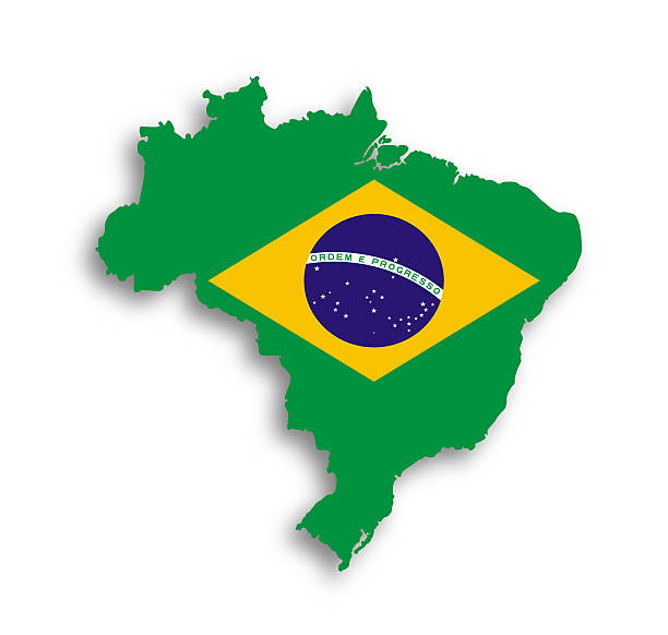 map-of-brazil-with-flag-inside-picture-id184773585