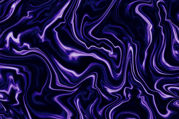 Marble Black Purple Blue Wave Background Storm Sea Water