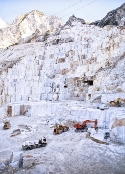 Marble Quarry - Carrara. Italy stock photo