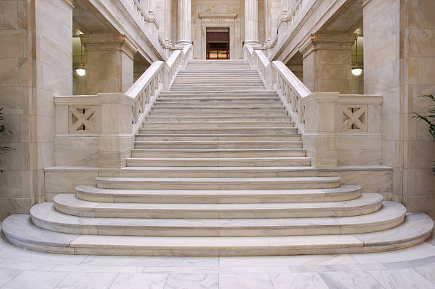 Marble Steps stock photo