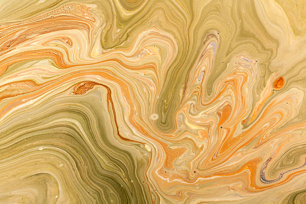 Marbled paper technique stock photo