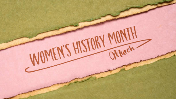 March Women History Month stock photo