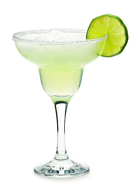 Margarita in a glass stock photo