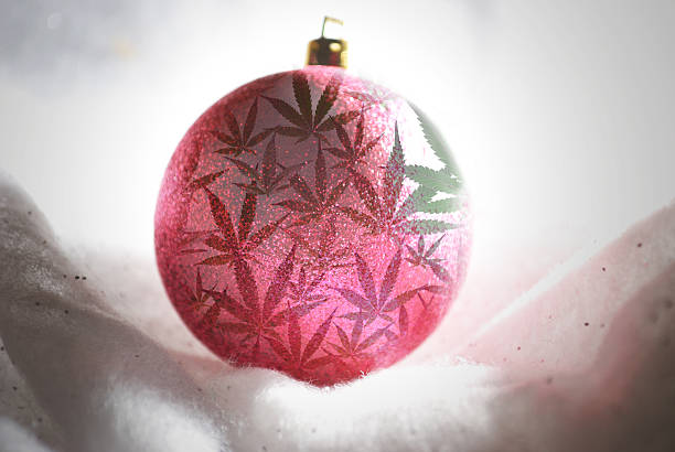 Marijuana Ornament stock photo