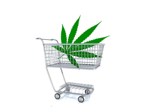 Marijuana Marijuana in a shopping cart buy cannabis stock pictures, royalty-free photos & images