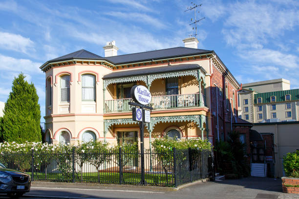 Marillac House is a Special Work of the St Vincent de Paul Society - Tasmania Launceston, Tasmania, Australia: March 30, 2018: Marillac House is a Special Work of the St Vincent de Paul Society providing low cost accommodation for hospital patients and their family. launceston australia stock pictures, royalty-free photos & images