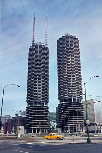 Chicago, Illinois, USA, 1968. Marina City.