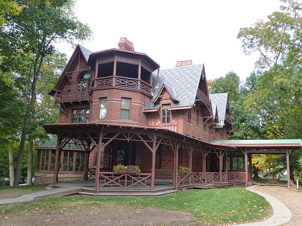 Mark Twain House, Hartford, Connecticut stock photo
