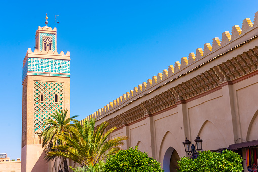 Minaret of the Kasbah Mosque, Marrakech, Morocco