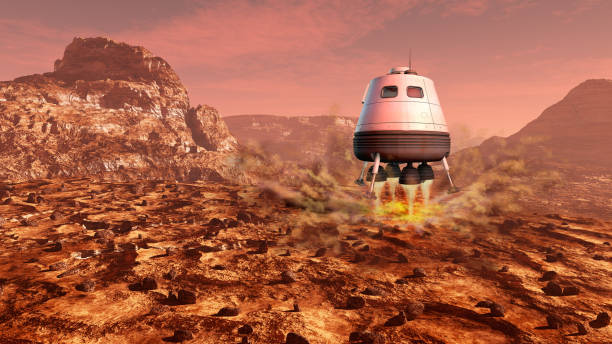 Mars exploration stock photo