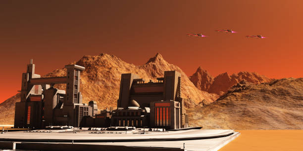 Mars Landscape stock photo