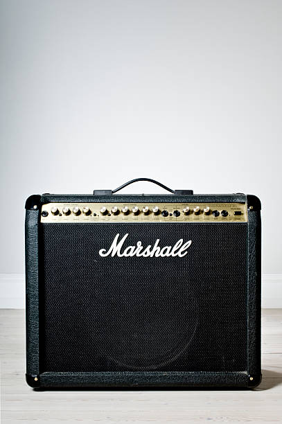 Marshall Amplifier Stege, Denmark- July 13, 2011: Studio shot of a Marshall Amplifier. marshall photos stock pictures, royalty-free photos & images