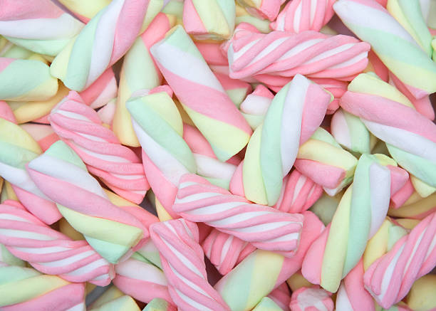 Marshmallow background  pick and mix stock pictures, royalty-free photos & images