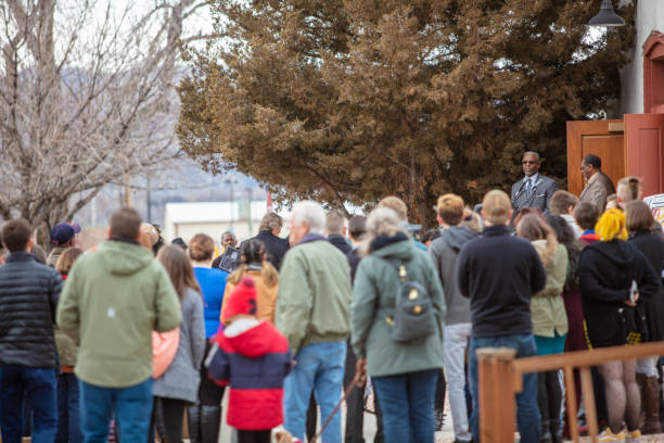Martin Luther King Junior Day Memorial Rally Martin Luther King Jr. Day Memorial Rally to Commemorate Grand junction, Colorado USA 21 January 2019  MLK (Shot with Canon 5DS 50.6mp photos professionally retouched - Lightroom / Photoshop - original size 5792 x 8688) martin luther king jr day stock pictures, royalty-free photos & images