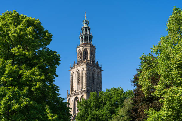 Martini Tower Groningen stock photo