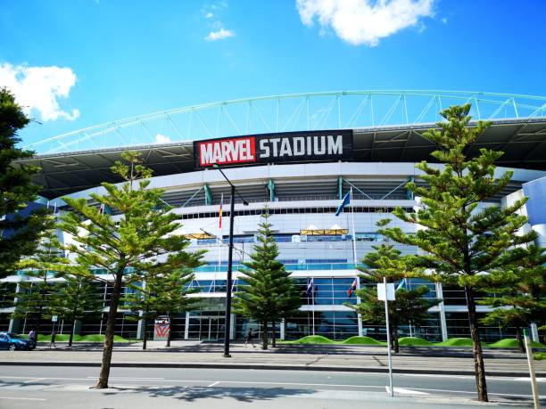 Marvel Stadium - Melbourne stock photo