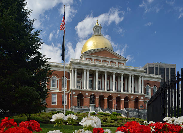 Massachusetts State Capitol stock photo