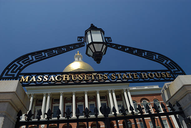 Massachusetts State House stock photo
