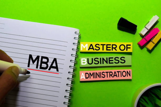 MBA. Master of Business Administration acronym on sticky notes. Office desk background  MBA stock pictures, royalty-free photos & images